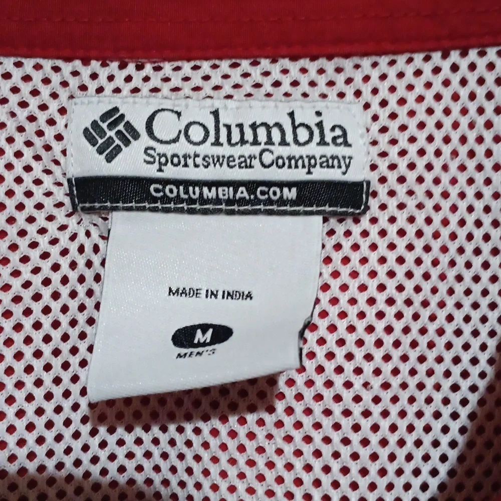 Columbia Men's Red Lightweight Outdoor Shirt Jacket